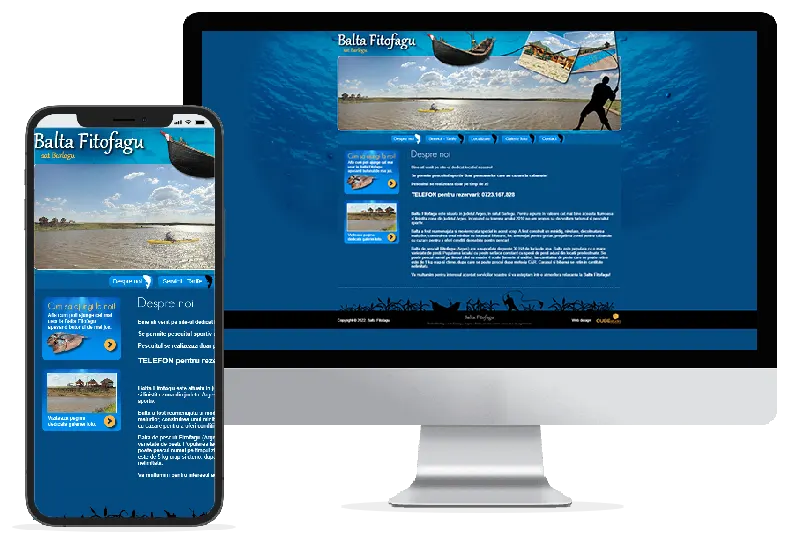 Realizare web design pentru site Balta Fitofagu