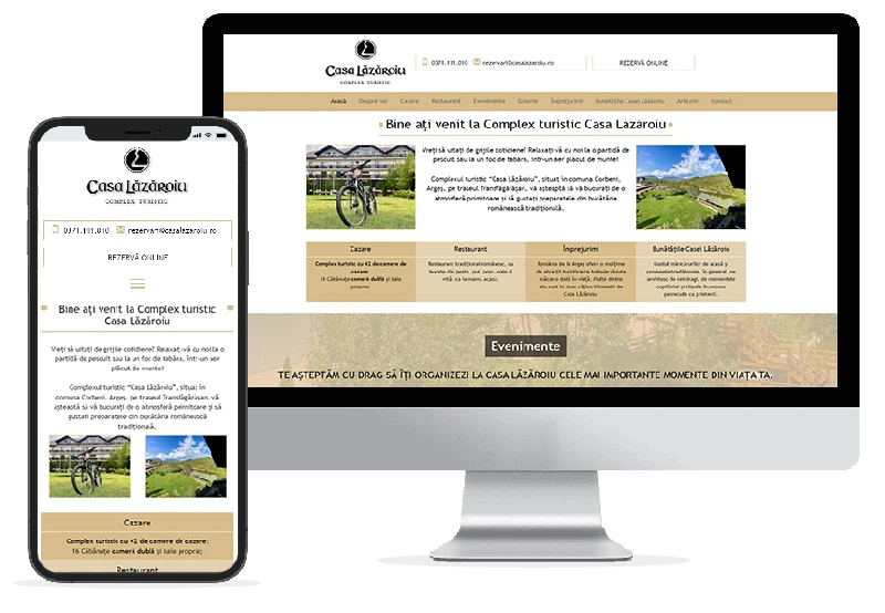 Clienti web design siteuri Pensiunea Casa Lazaroiu