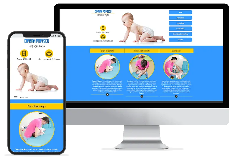 Realizare web design site Terapeut Vojta